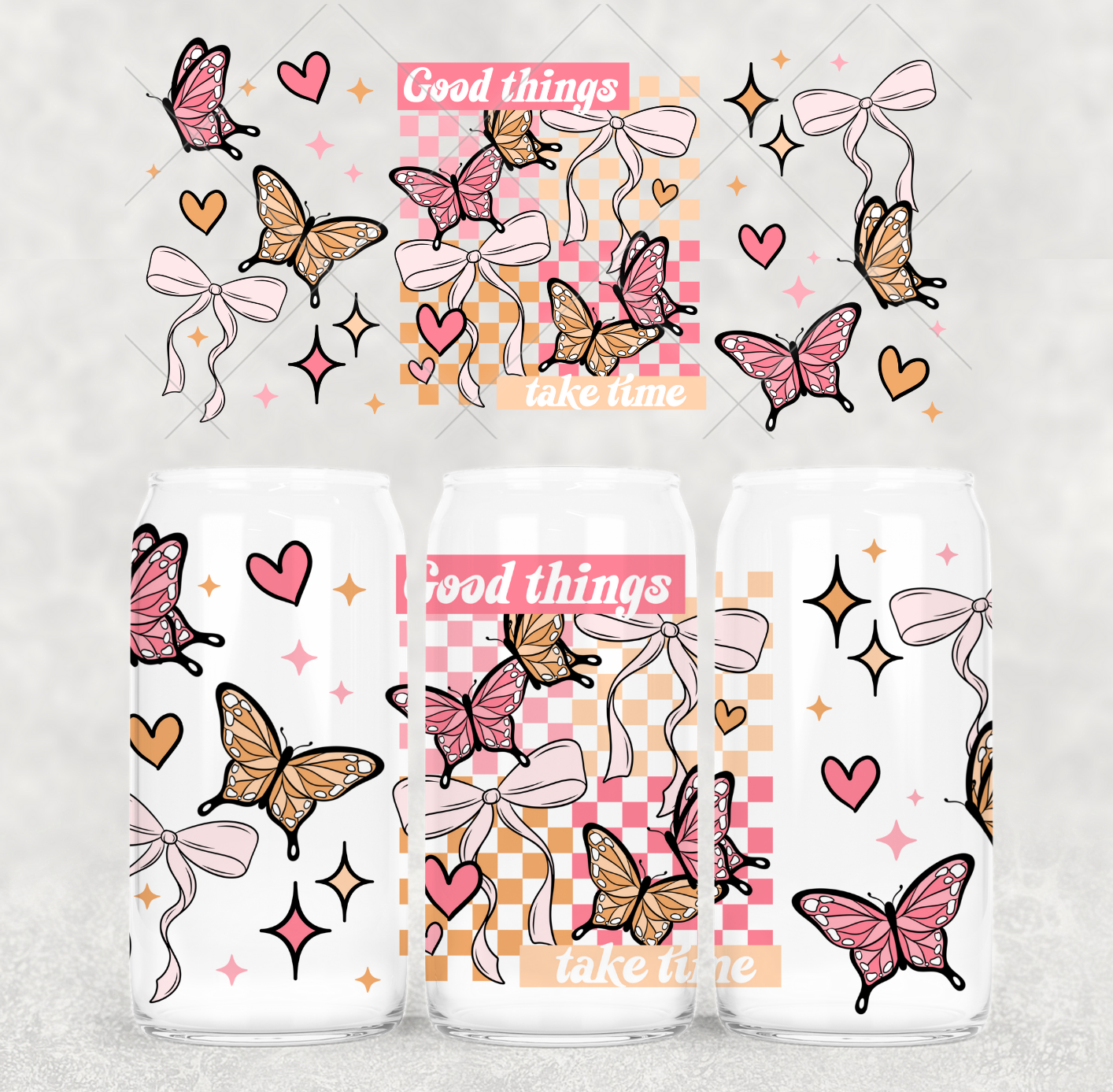 16oz Uv DTF wrap- Good things take time