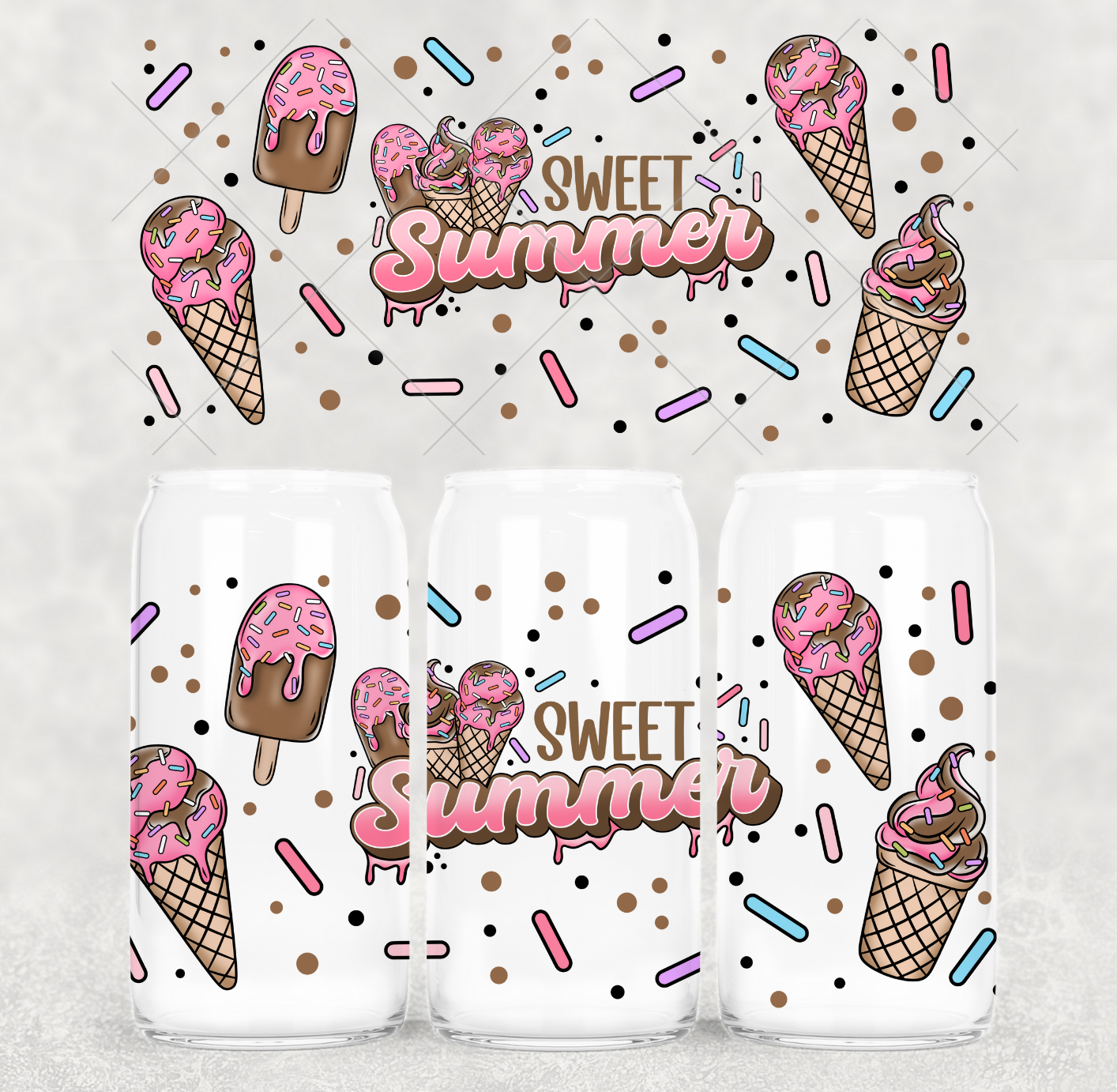 16oz Uv DTF wrap- Sweet summer
