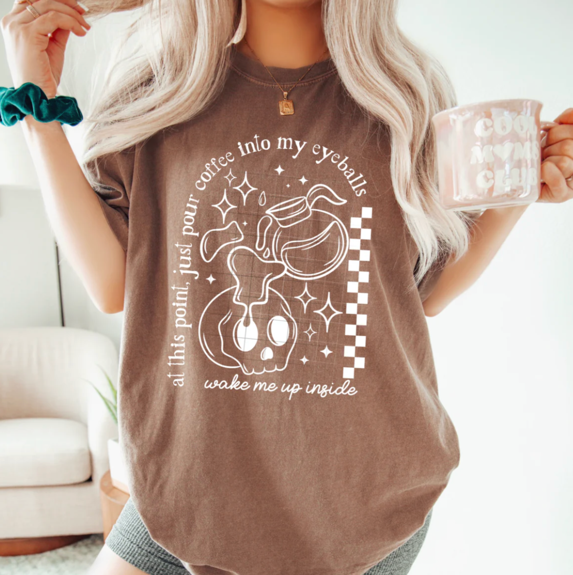 $2.50 Single color DTF Transfer- Coffee is my eyeballs