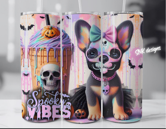 Sublimation transfer 20oz tumbler - Spooky vibes