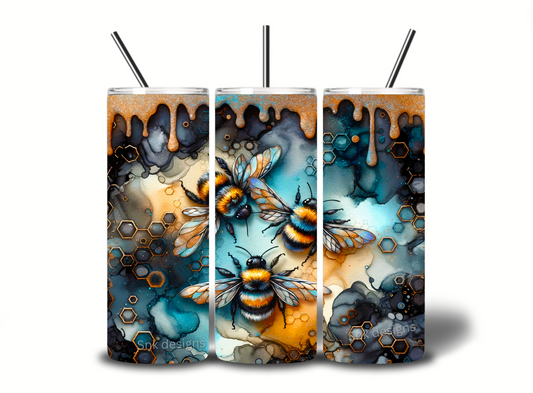 Sublimation transfer- Alcohol ink bees