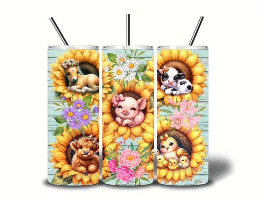 Sublimation transfer- Cute farm animals