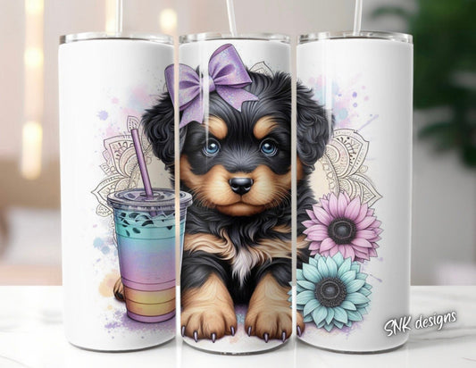 Sublimation transfer - Cute Rottweiler puppies