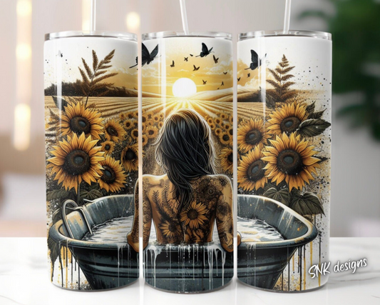 Sublimation transfer - Cowgirl in a tub 2