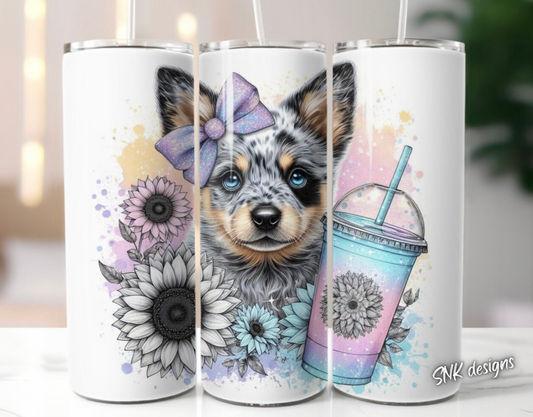 Sublimation transfer - Cute baby blue cattle dog