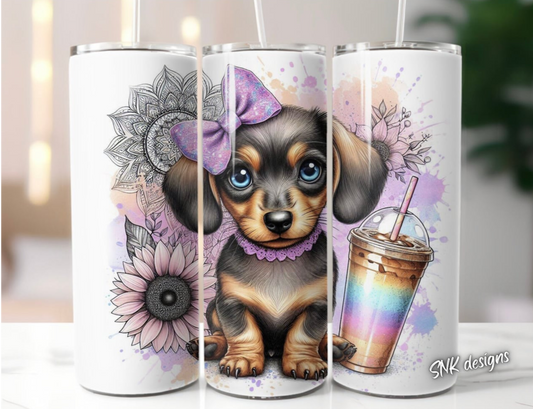 Sublimation transfer  Cute baby dachshund