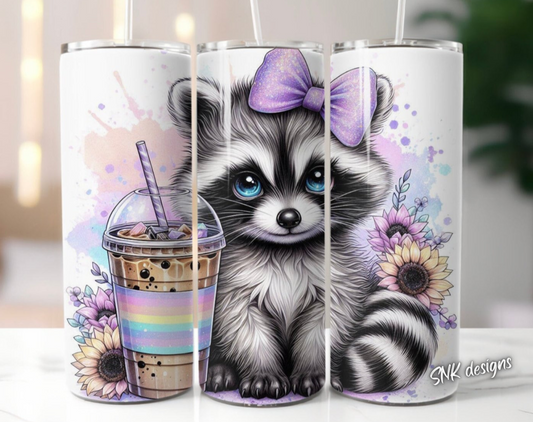 Sublimation transfer  - Cute baby raccoon