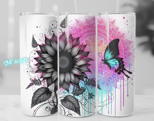 Sublimation transfer- Enchanted neon florals