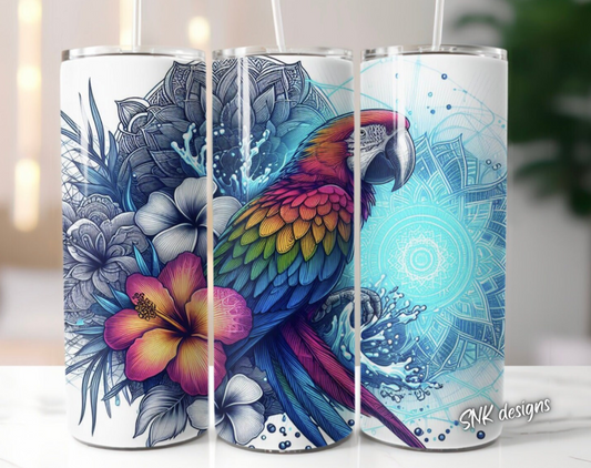 Sublimation transfer- Tropical parrot