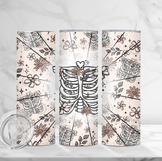 Sublimation transfer  - Floral ribcage