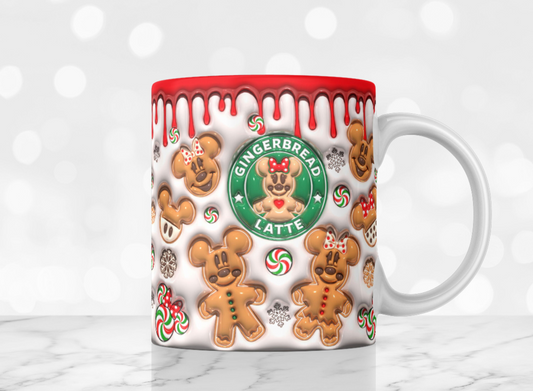 15oz mug - 3D Christmas gingerbread 2