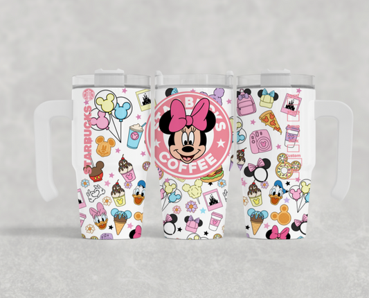 20oz mini sublimation transfer - Pink cute friends 2