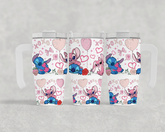 20oz mini sublimation transfer - Pink cute friends