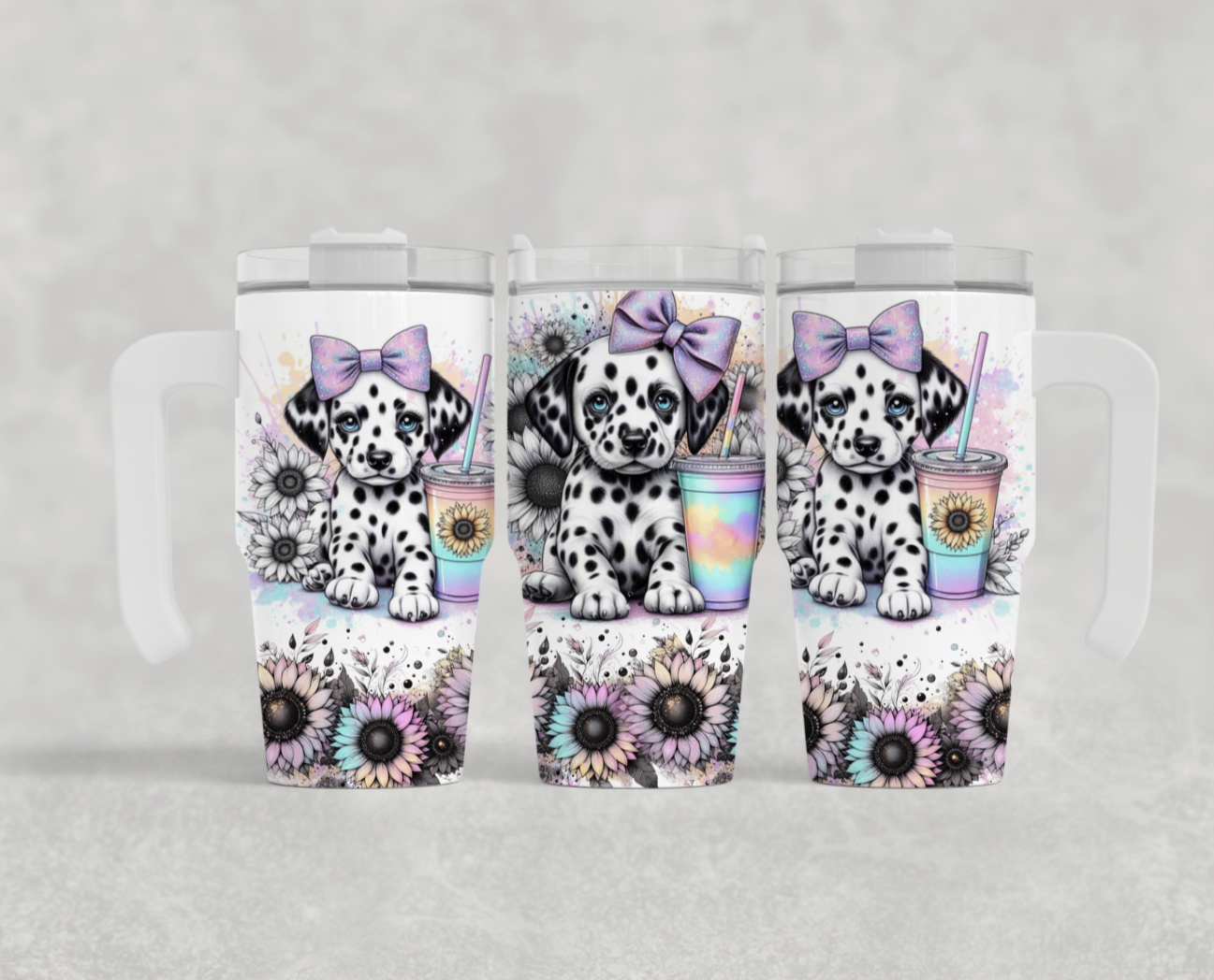 20oz mini sublimation transfer  - Cute Dalmatians