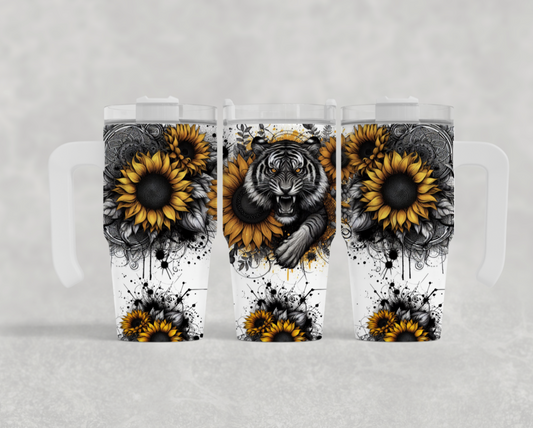 20oz mini sublimation transfer- Majestic Tiger