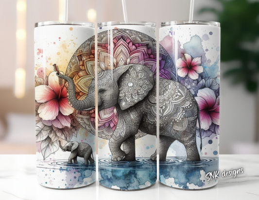 Sublimation transfer- Watercolor elephant 2