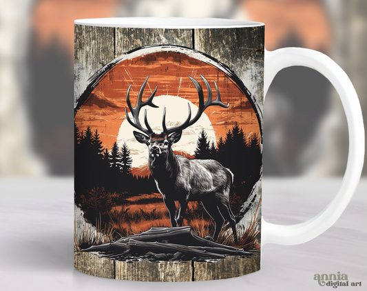 15oz mug - Deer