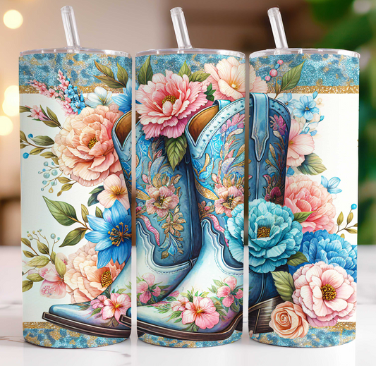 Sublimation transfer - Floral cowgirl boots