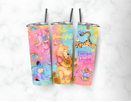 Sublimation transfer Hello beautiful 20oz tumbler