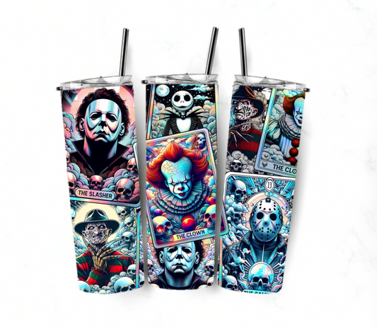 Sublimation transfer 20oz tumbler - Spooky men