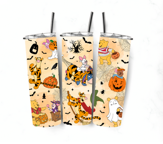 Sublimation transfer 20oz tumbler - Spooky bears