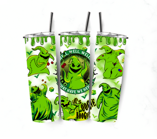 Sublimation transfer 20oz tumbler - Spooky green man