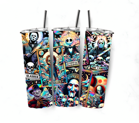 Sublimation transfer 20oz tumbler - Spooky squad 7