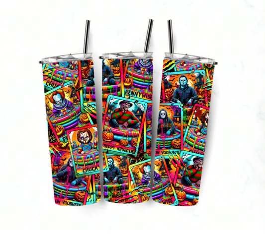 Sublimation transfer 20oz tumbler - Spooky squad 4