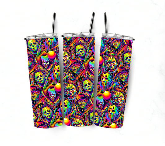 Sublimation transfer 20oz tumbler - Spooky squad 6