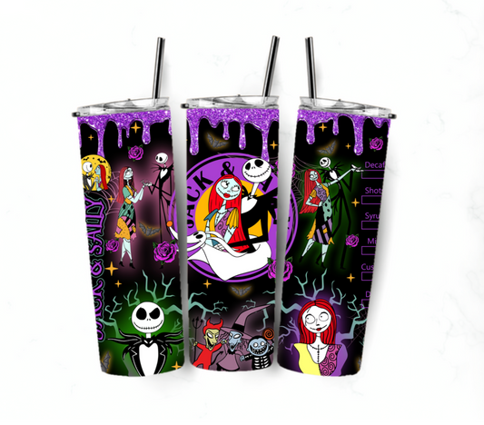 Sublimation transfer 20oz tumbler - Spooky